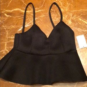 Black dressy shirt with back out